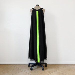 Metamorphoza Black Neon Line Maxi Dress